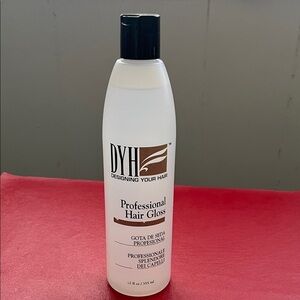 DYH Professional Hair Gloss - White Bottle with Black Cap